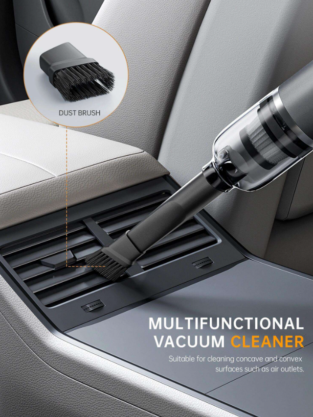 Handheld Black Multi Functional Wireless Car Vacuum Cleaner