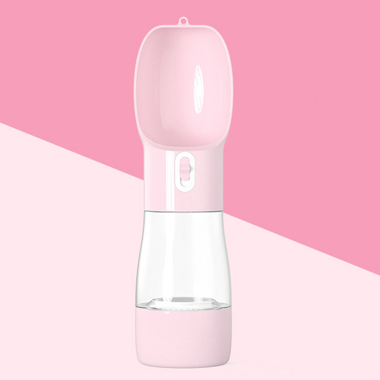 Pink Food Grade Portable Dog Water Dispenser