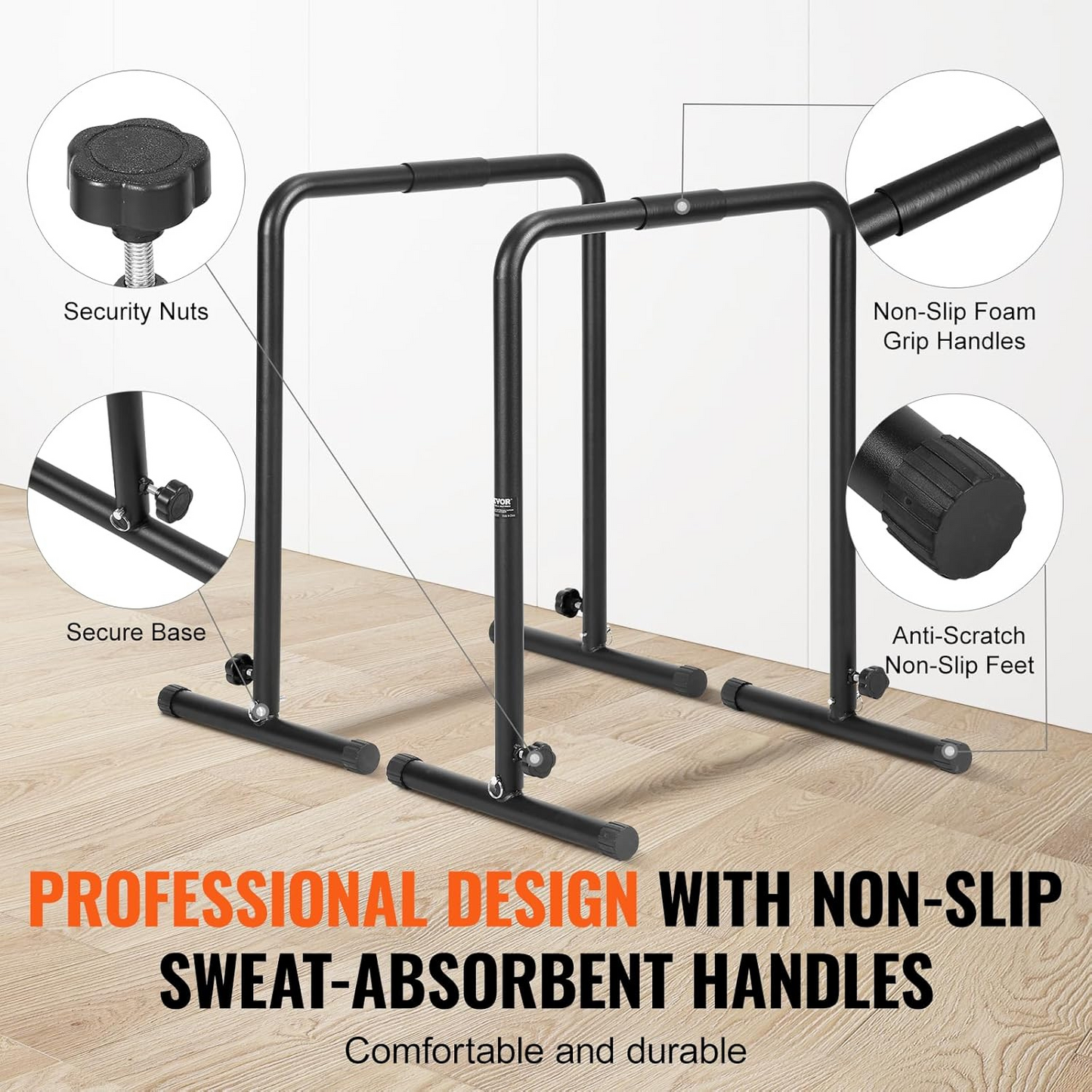 Adjustable Height Pull Up Rod Stand