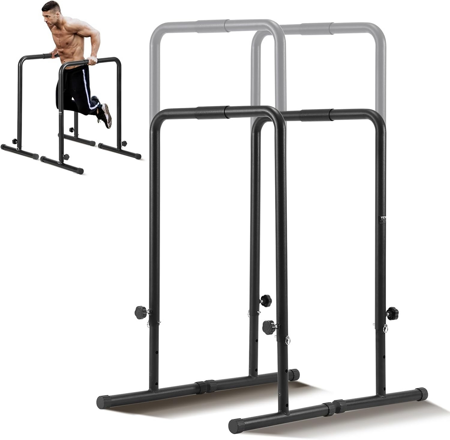 Adjustable Height Pull Up Rod Stand